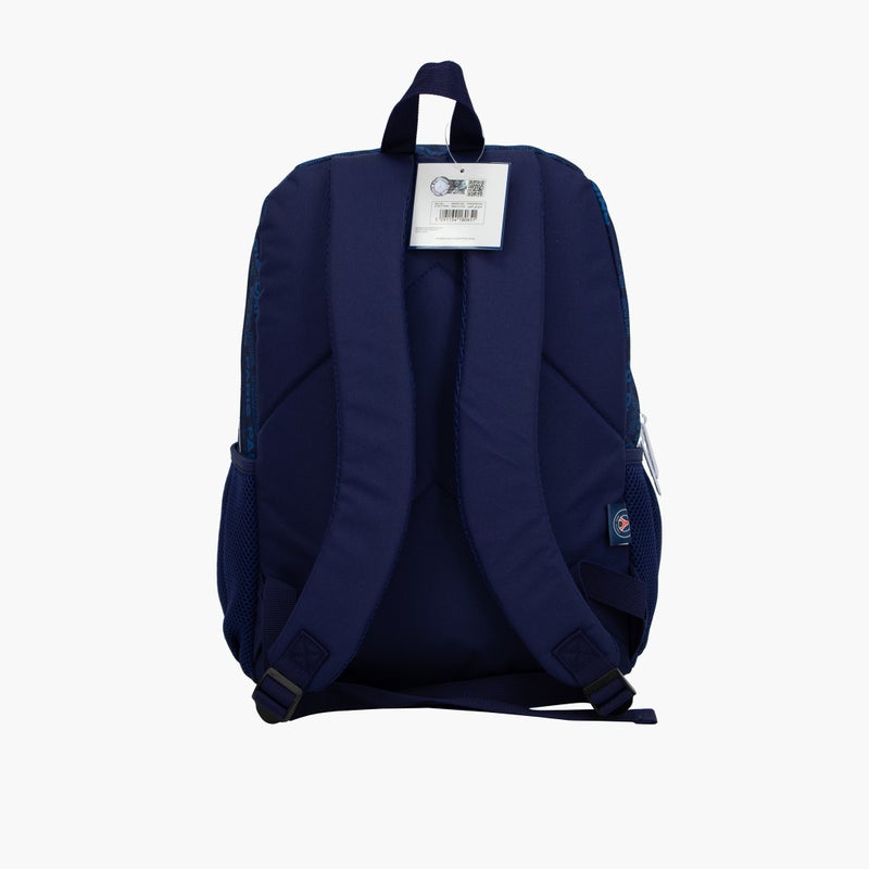 PSG Logo Detail Backpack for Kids - Navy Blue - Image 4